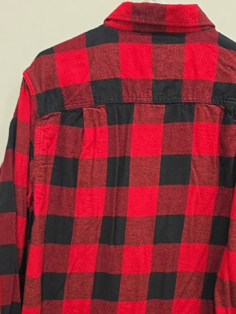 George Red and Black Flanel Plaid Button-Down Shirt - Picture 6 of 7